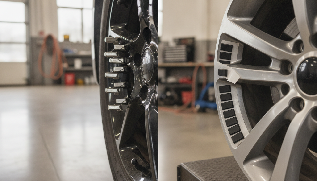 Clip-On vs. Stick-On Wheel Weights: Why Your Balance Matters